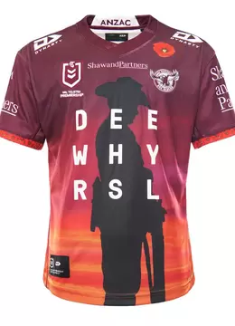 Dynasty 2021 Manly Warringah Sea Eagles Mens Anzac Jersey