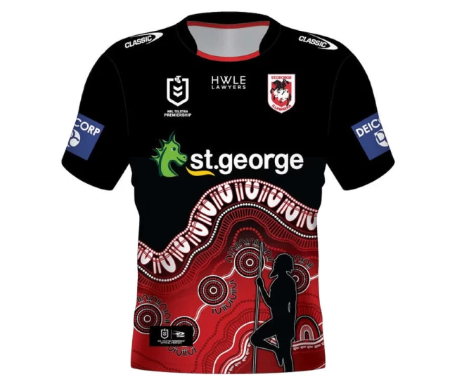 2023 St George Illawarra Dragons Rugby Mens Indigenous Jersey