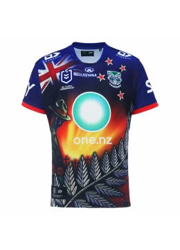 2024 New Zealand Warriors Rugby Mens Anzac Jersey