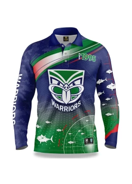 2022 New Zealand Warriors Mens Fishfinder Fishing Shirt