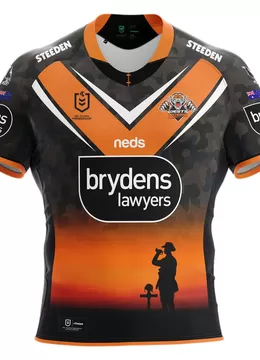 Steeden 2021 Wests Tigers Mens ANZAC Jersey