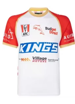 2023 Dolphins Rugby Men's White Training Jersey