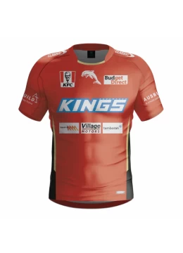 2024 Dolphins Rugby Men's Red Training Jersey