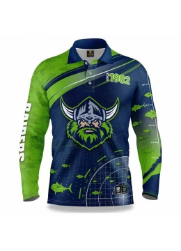 2022 Canberra Raiders Rugby Men's Fishfinder Fishing Shirt